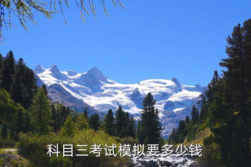 科三多少錢,科目三考試模擬要多少錢?科目四考試費多少?