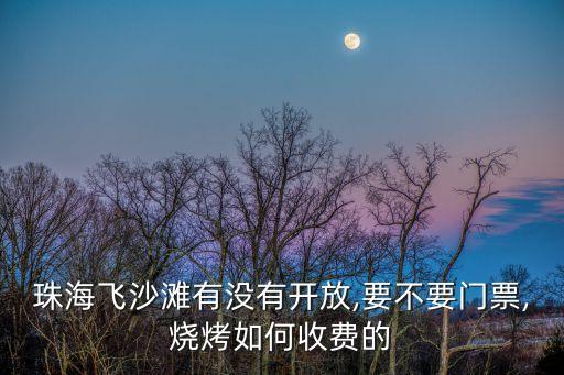 珠海飛沙灘有沒有開放,要不要門票,燒烤如何收費的