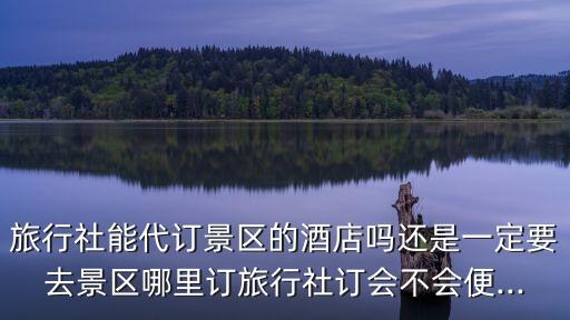 旅行社能代訂景區(qū)的酒店嗎還是一定要去景區(qū)哪里訂旅行社訂會(huì)不會(huì)便...