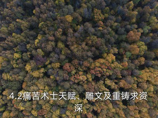 4.2痛苦術士天賦、雕文及重鑄求資深