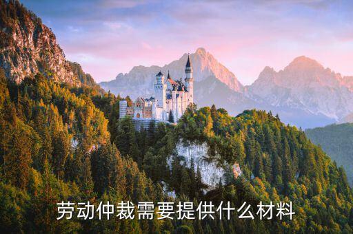 勞動仲裁需要什么資料,申請勞動仲裁需要準備什么資料?