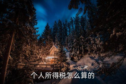 個人所得稅怎么算的