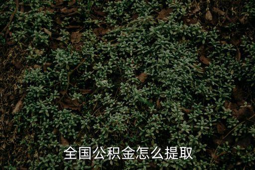 全國公積金,怎么提取住房公積金?看這里!