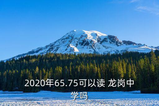 2020年65.75可以讀 龍崗中學嗎