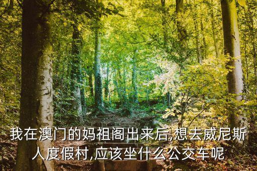 石排灣郊野公園,從澳門媽祖閣去威尼斯人度假村您可乘坐21a路公交車