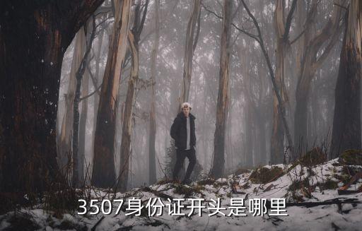 3507,身份證開頭是哪里的?