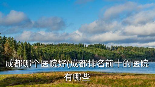 成都哪個醫(yī)院好(成都排名前十的醫(yī)院有哪些
