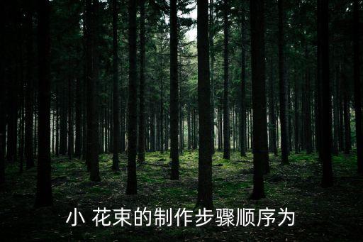 小 花束的制作步驟順序?yàn)? class=