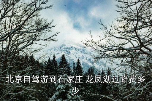 龍鳳湖,從鞍山到石家莊龍鳳湖需要多遠?