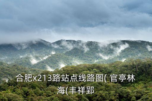 合肥x213路站點線路圖( 官亭林海(豐祥郢