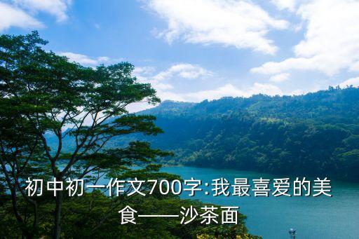 初中初一作文700字:我最喜愛的美食——沙茶面
