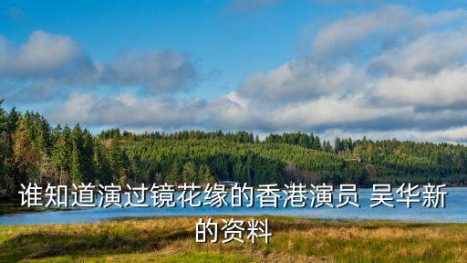 吳華新,玩槍少年:吳華新資料曝光