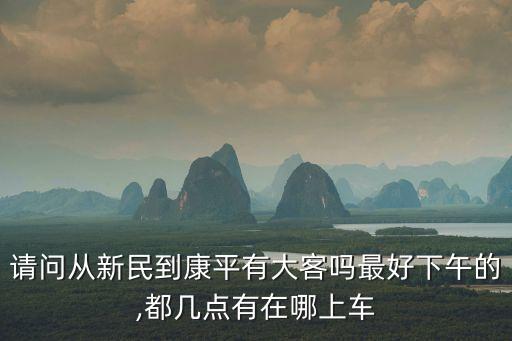 請(qǐng)問從新民到康平有大客嗎最好下午的,都幾點(diǎn)有在哪上車