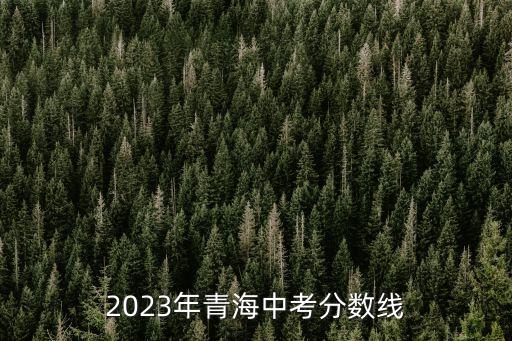 2023年青海中考分數線