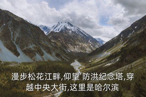 漫步松花江畔,仰望 防洪紀念塔,穿越中央大街,這里是哈爾濱