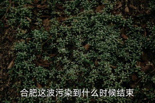 合肥這波污染到什么時候結束