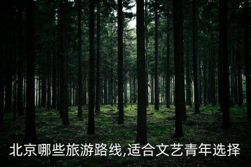 北京哪些旅游路線,適合文藝青年選擇