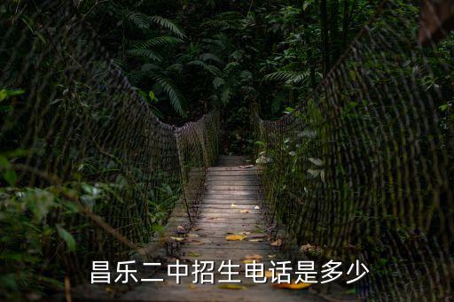  昌樂二中招生電話是多少