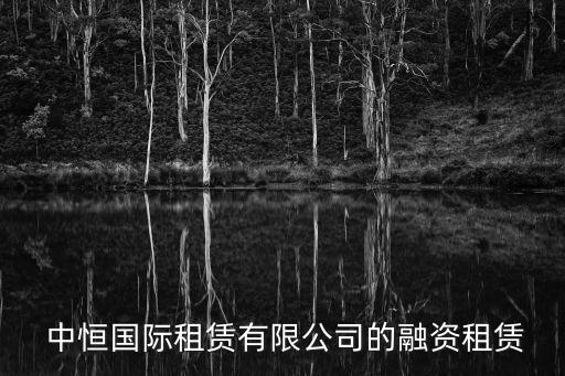  中恒國際租賃有限公司的融資租賃