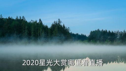 2020星光大賞哪里看直播
