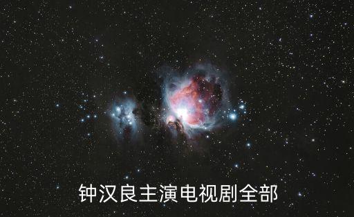  鐘漢良主演電視劇全部