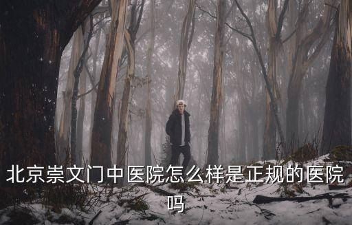 北京崇文門(mén)中醫(yī)院怎么樣是正規(guī)的醫(yī)院?jiǎn)? class=