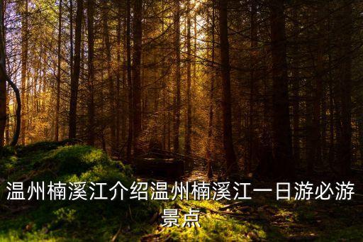 溫州楠溪江介紹溫州楠溪江一日游必游景點
