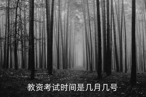 教資考試時(shí)間是幾月幾號(hào)