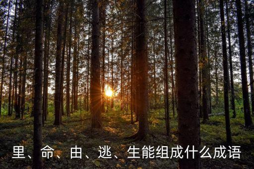 里、命、由、逃、生能組成什么成語