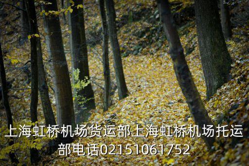 上海虹橋機場貨運部上海虹橋機場托運部電話02151061752