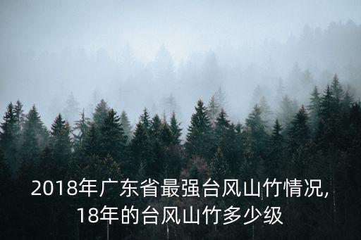 2018年廣東省最強臺風(fēng)山竹情況,18年的臺風(fēng)山竹多少級