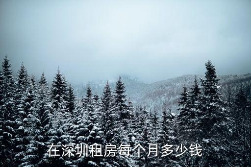 深圳租房價格,深圳租房價格一般多少?