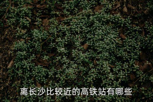 離長沙比較近的高鐵站有哪些