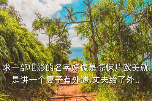 外遇電影,外國婚外情電影對就是《不忠》?