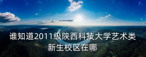 誰知道2011級陜西科技大學(xué)藝術(shù)類新生校區(qū)在哪