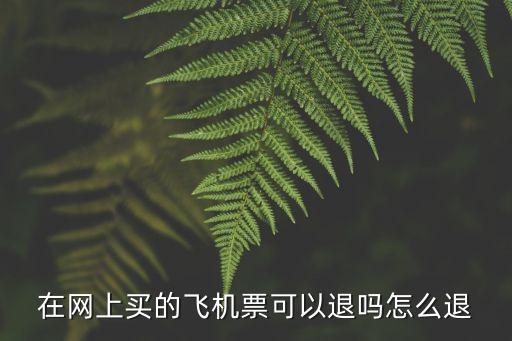 機(jī)票能退嗎,飛機(jī)票能不能退?能退全款?能退一半嗎?