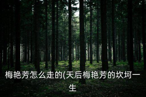 梅艷芳怎么走的(天后梅艷芳的坎坷一生