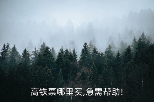 高鐵票在哪里買,高鐵票在哪里買?一文看懂!!!