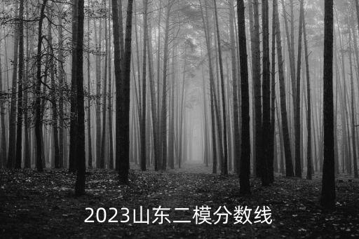 2023山東二模分數線