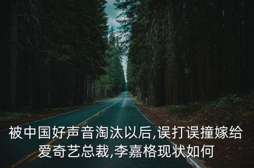被中國好聲音淘汰以后,誤打誤撞嫁給愛奇藝總裁,李嘉格現狀如何