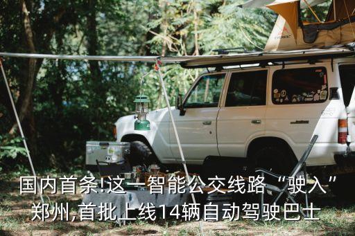 國內首條!這一智能公交線路“駛入”鄭州,首批上線14輛自動駕駛巴士