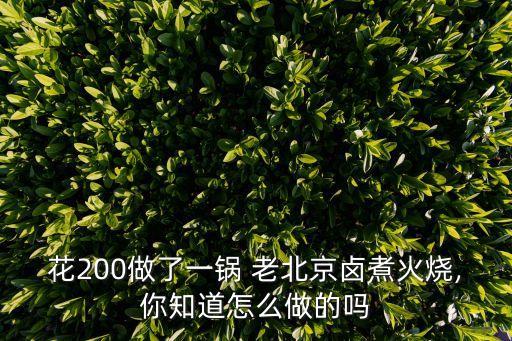 老北京鹵煮,北京鹵煮小吃怎么做最正宗