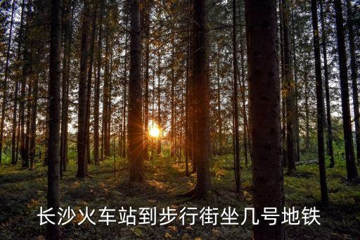 長(zhǎng)沙火車站到步行街坐幾號(hào)地鐵