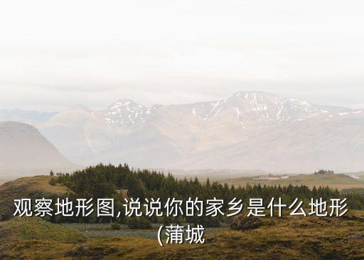 觀察地形圖,說說你的家鄉是什么地形(蒲城