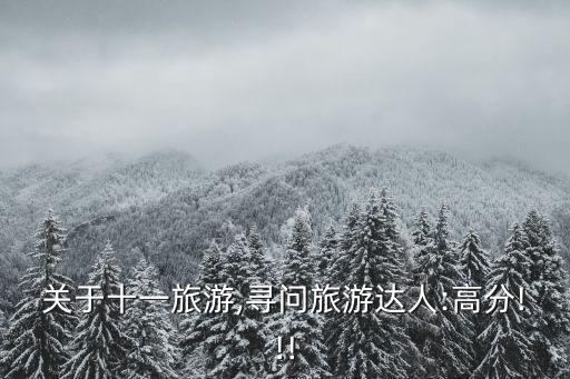 關于十一旅游,尋問旅游達人:高分!!!