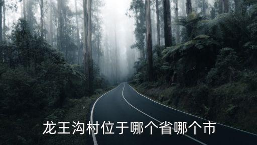 龍王溝,龍王溝村是四川省達州通江縣下轄村莊