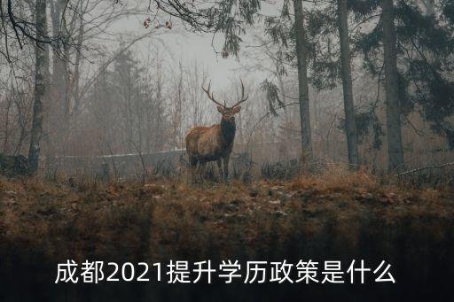 成都2021提升學歷政策是什么