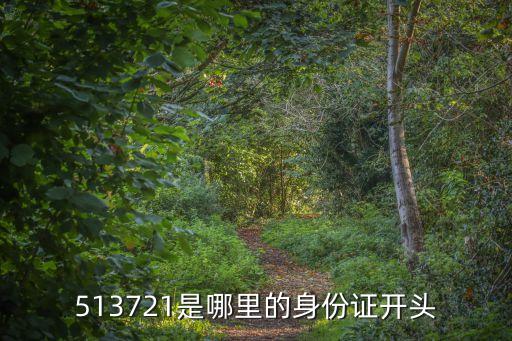 513721是哪里的身份證開頭
