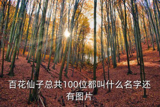 百花仙子總共100位都叫什么名字還有圖片