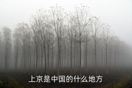 上京是中國的什么地方